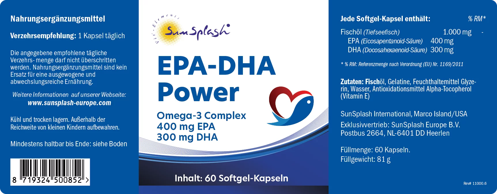 EPA-DHA Power (60 capsule softgel)