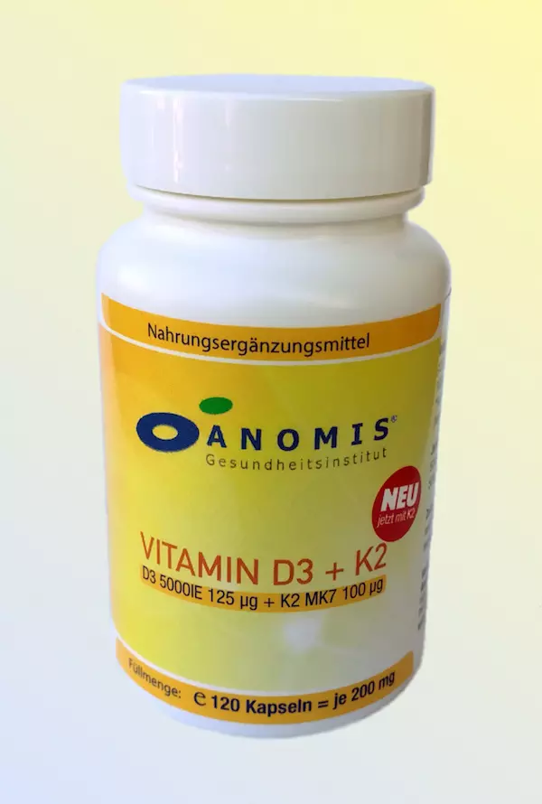Vitamina D3 + K2 (120 caps.)