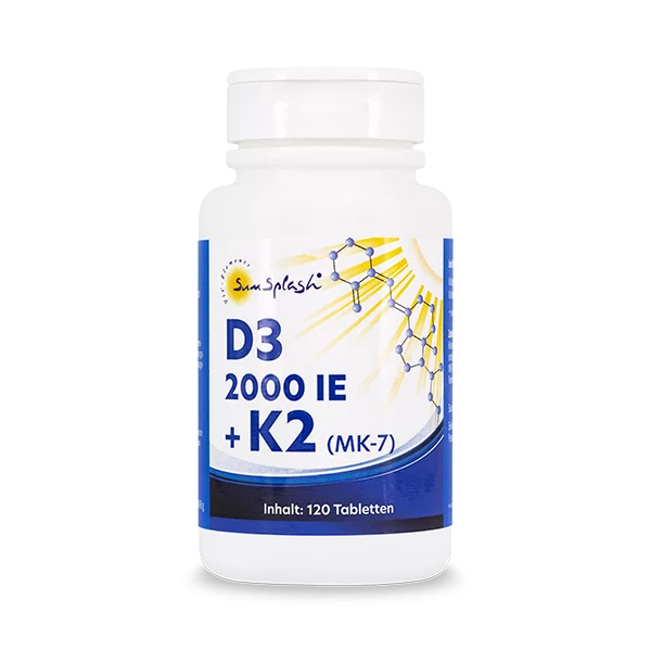 Vitamina D3 2000 I.U. + K2 (MK-7) - 120 pastiglie
